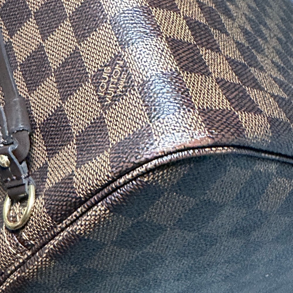 Louis Vuitton neverfull mm damier ebene rose ballerine - Picture 5 of 13